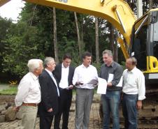 O governador Beto Richa visitou no dia 25 de março as obras de revitalização da Avenida da Integração, que liga Curitiba a Pinhais, na região metropolitana da capital