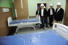 O governador Beto Richa visitou obras do novo Hospital Nossa Senhora do Rocio, em Campo Largo, que tem 260 leitos.