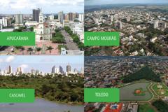 O governador Beto Richa sancionou a criação de quatro novas regiões metropolitanas no Paraná, com sede em Apucarana, Campo Mourão, Cascavel e Toledo.