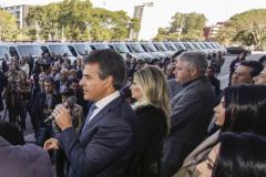 O governador Beto Richa e demais autoridades participaram da entrega das novas ambulancias no Palácio Iguaçu. 