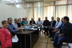 Equipes da Comec, da Prefeitura de Araucaria e da CMTC.