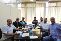 Reunião na Comec entre o prefeito de Araucaria Hissam Husseim , o presidente da Comec, Omar Akel e diretorias.