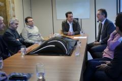 Reunião realizada entre o secretario Ratinho Júnior e diretores da CEF.